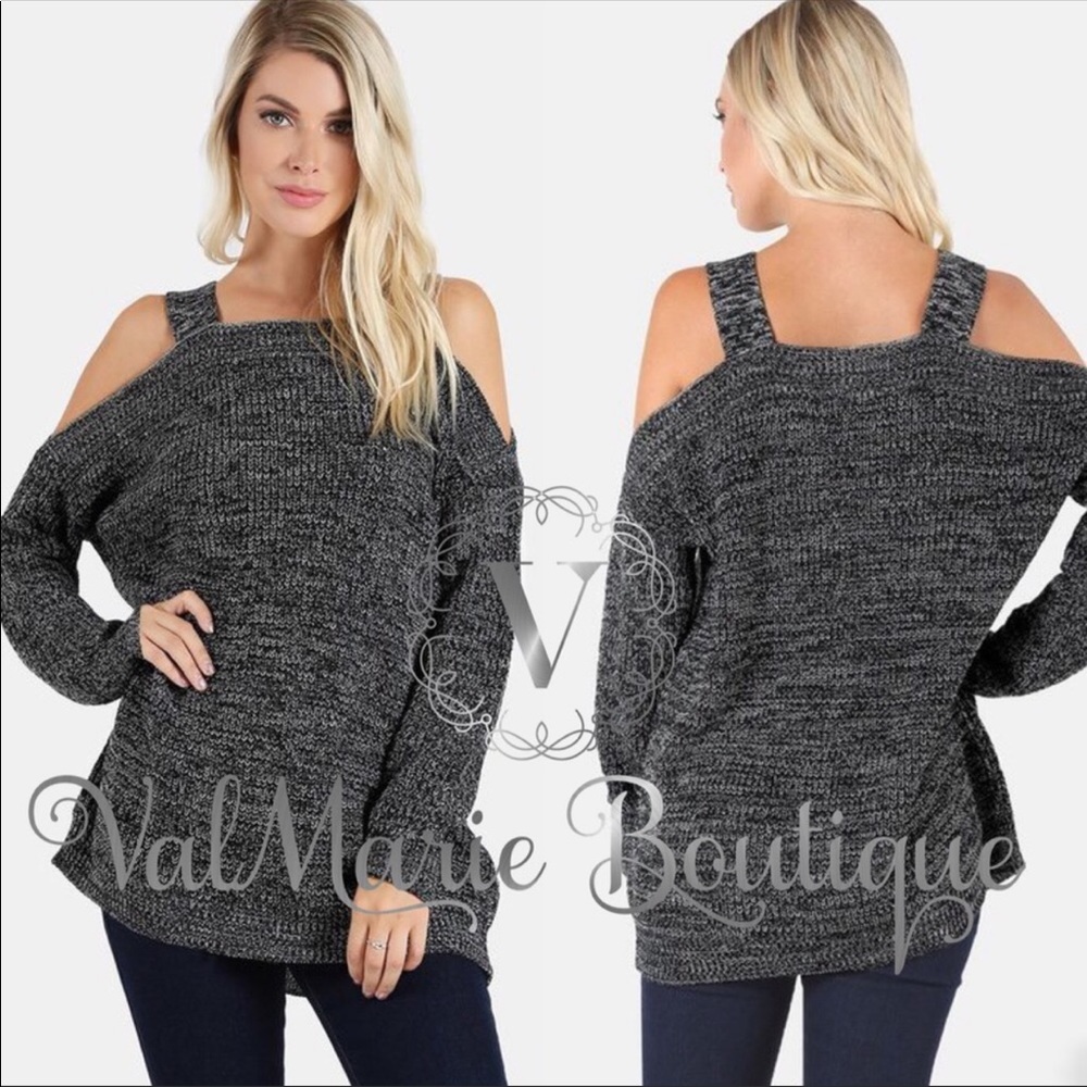 Grey marked Knit sweater - Picture 2 of 2